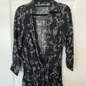 Old Navy black and white romper